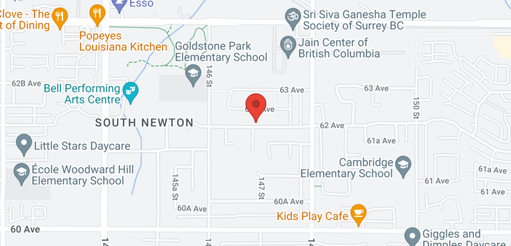 map of 14709 62 AVENUE